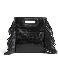 Maje - Mini Leather M Cross-Body Bag - Lyst