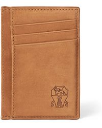 Brunello Cucinelli - Nubuck Leather Card Holder - Lyst