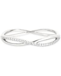 Astrid & Miyu - And Topaz Infinite Pavé Ring - Lyst