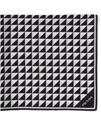 Prada - Silk Triangle Scarf - Lyst