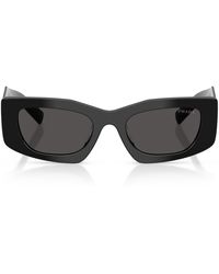 Prada - Irregular Rectangle Sunglasses - Lyst