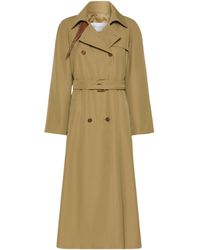 Max Mara - Water-Repellent Wool-Blend Gabardine Trench Coat - Lyst
