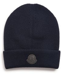 Moncler - Wool Logo Beanie - Lyst