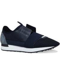 balenciaga runners navy blue