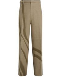 Zegna - Oasi Linen Oversized Trousers - Lyst