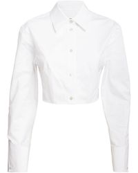 Alexander Wang - Organic Cotton Cropped Shirt - Lyst