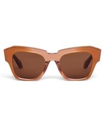 Alaïa - Acetate Melted Square Sunglasses - Lyst