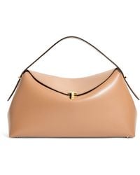 TOTEME - Large Leather T-Lock Top-Handle Bag - Lyst