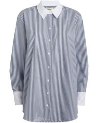 L'Agence - Striped Malia Tunic Shirt - Lyst