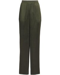JOSEPH - Satin Amber Wide-Leg Trousers - Lyst