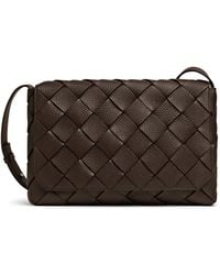 Bottega Veneta - Large Leather Diago Cross-Body Bag - Lyst