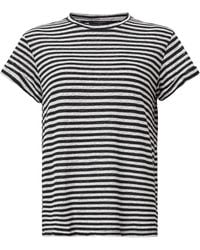 AllSaints - Organic Cotton-Blend Stripe Anna T-Shirt - Lyst
