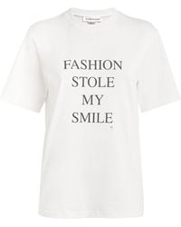 Victoria Beckham - Graphic Slogan T-Shirt - Lyst