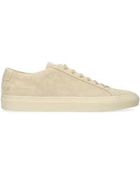 Common Projects - Suede Achilles 2.0 Sneakers - Lyst