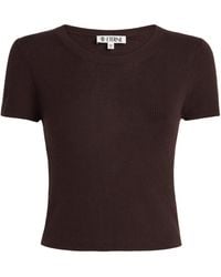 ÉTERNE - Cashmere Rib Stitch Baby T-Shirt - Lyst