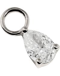 Astrid & Miyu - And Diamond April Birthstone Earring Charm - Lyst