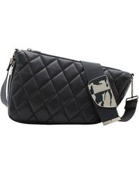 Burberry - Leather Quilted Shield Cross-body Bag - Lyst