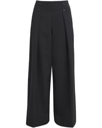 Claudie Pierlot - Pleated Wide-Leg Trousers - Lyst