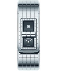 Chanel - Stainless Steel And Diamond Code Coco Watch 38.1mm - Lyst