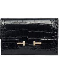 Tom Ford - Croc-Embossed Leather Wallet - Lyst