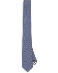 Giorgio Armani - Mulberry Silk Stripe Jacquard Tie - Lyst