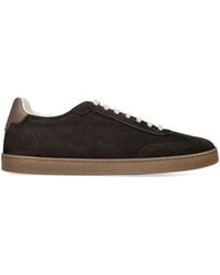 Brunello Cucinelli - Suede Low-Top Sneakers - Lyst