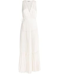 Sandro - Pleated Maxi Dress - Lyst