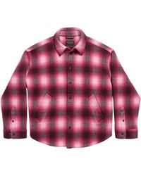Balenciaga - Wool Plaid Jacket - Lyst