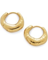 Monica Vinader - Vermeil Deia Huggie Earrings - Lyst
