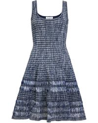 Alaïa - Raffia Crochet Mini Dress - Lyst