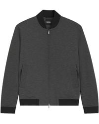 BOSS - Piqué Slim Fit Jacket - Lyst