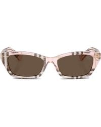 Burberry - Acetate Be4488 Rectangle Sunglasses - Lyst