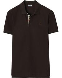 Burberry - Cotton Piqué Slim Polo Shirt - Lyst