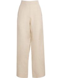 Fabiana Filippi - Linen-Blend Trousers - Lyst