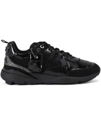 Kurt Geiger - Leather-Suede Runner Low-Top Sneakers - Lyst