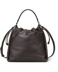 Brunello Cucinelli - Medium Leather Mellow Bucket Bag - Lyst