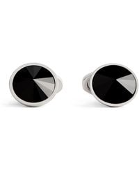Babette Wasserman - Rhodium-Plated Embellished Galileo Cufflinks - Lyst