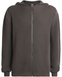 Rick Owens - Cashmere Zip-Up Hoodie - Lyst