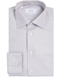 Eton - Cotton Houndstooth Shirt - Lyst