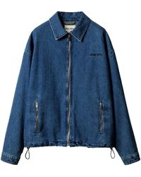 Miu Miu - Denim-Cashmere Jacket - Lyst