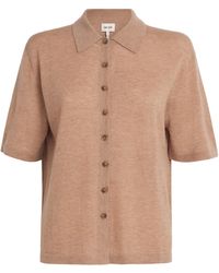 ME+EM - Cashmere Knit Short-Sleeve Shirt - Lyst