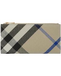 Burberry - Check Press-stud Wallet - Lyst