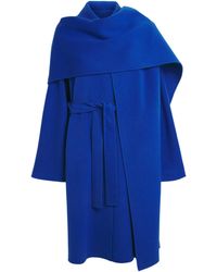Lafayette 148 New York - Wool-Cashmere Detachable Cape Coat - Lyst