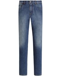 Dolce & Gabbana - Embroidered Slim Jeans - Lyst