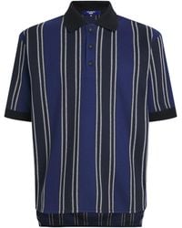 Junya Watanabe - Stripe Short-Sleeve Polo Shirt - Lyst