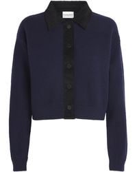Claudie Pierlot - Corduroy-Collar Cardigan - Lyst