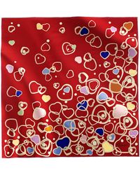 Chopard - Silk Happy Hearts Scarf - Lyst