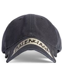 Balenciaga - Cotton Masking Tape Logo Cap - Lyst