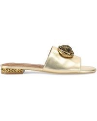 Kurt Geiger - Leather Chelsea Flat Sandals - Lyst
