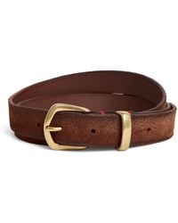 Eleventy - Suede Belt - Lyst